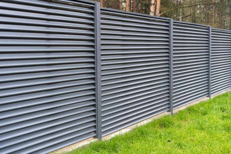 Gray Vinyl Fence Installation